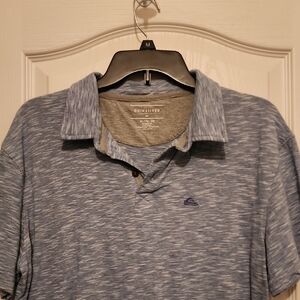 Quiksilver Men's Heathered Blue Polo